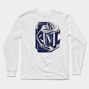 Elegant Wrapped Gift Illustration No. 1018 Long Sleeve T-Shirt